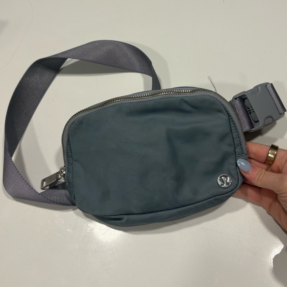 Baby blue lululemon belt bag